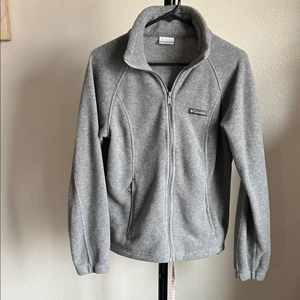 Columbia Heather Gray Fleece Jacket